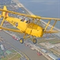 World War One Flying Experience Norfolk - Tiger Moth Flying Over Coast